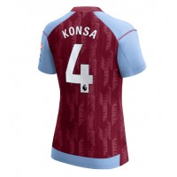 Aston Villa Ezri Konsa #4 Hjemmebanetrøje Dame 2023-24 Kortærmet